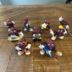 California Raisins 1980s Vintage PVC Figures Calrab Applause Lot of 9 Figures